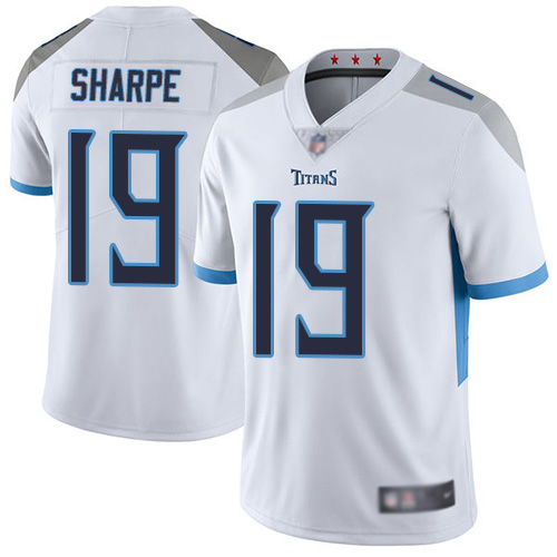 Tennessee Titans Limited White Men Tajae Sharpe Road Jersey NFL Football 19 Vapor Untouchable